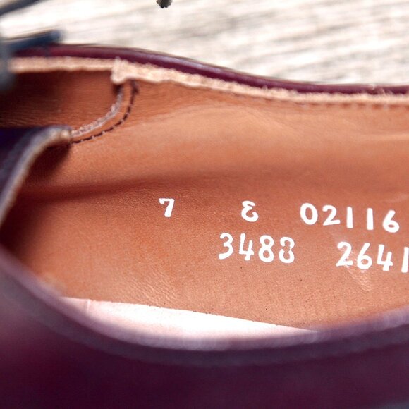 * NIB * $395 Allen Edmonds BENTON 7 E Burgundy * add $15 new Cedar Trees main image 7